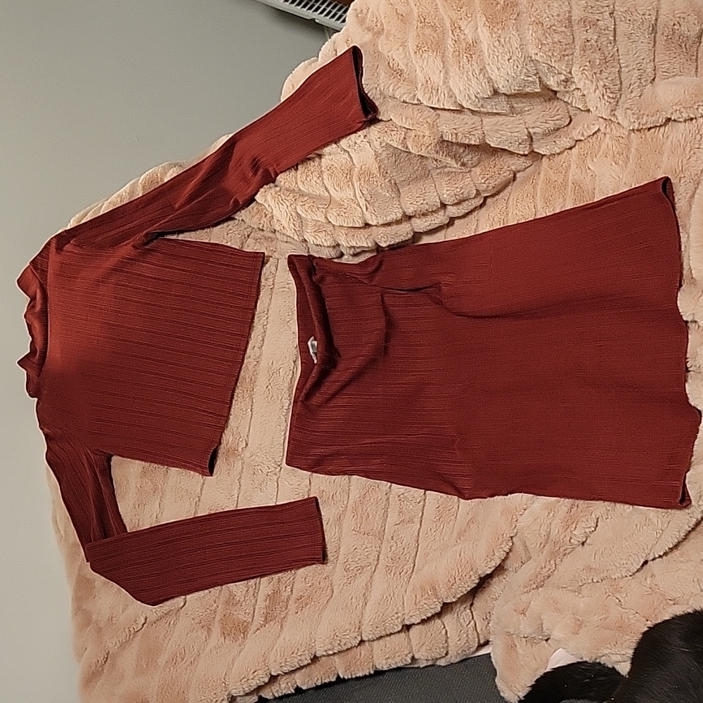 DONATED!!!!!   Two piece crop top and midi skirt set